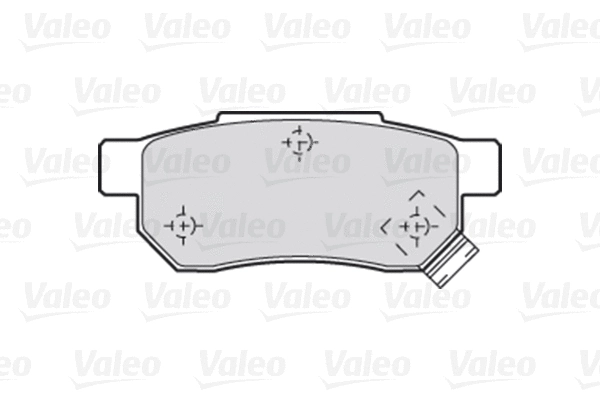 301053 VALEO Комплект тормозных колодок, дисковый тормоз (фото 1)