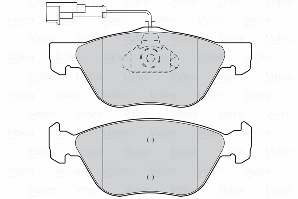 301065 VALEO Комплект тормозных колодок, дисковый тормоз (фото 1)