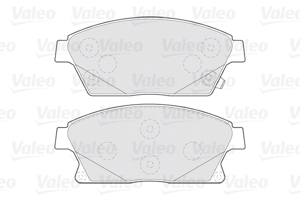 301070 VALEO Комплект тормозных колодок, дисковый тормоз (фото 1)