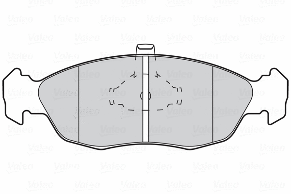 301074 VALEO Комплект тормозных колодок, дисковый тормоз (фото 1)