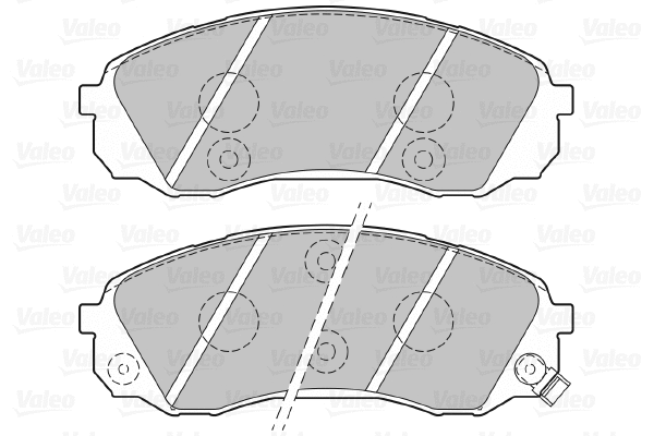 301077 VALEO Комплект тормозных колодок, дисковый тормоз (фото 1)