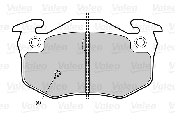301080 VALEO Комплект тормозных колодок, дисковый тормоз (фото 1)