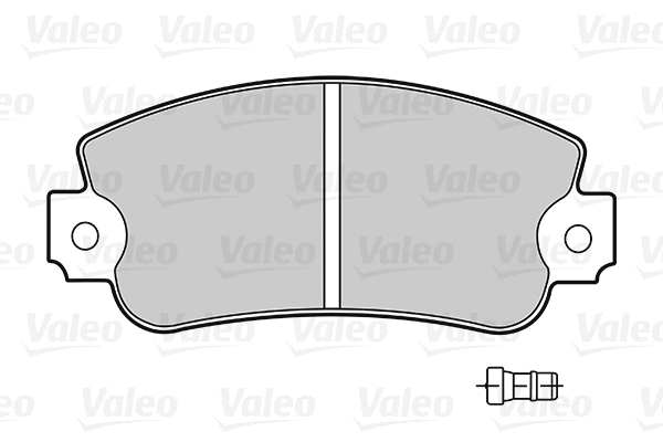 301091 VALEO Комплект тормозных колодок, дисковый тормоз (фото 1)