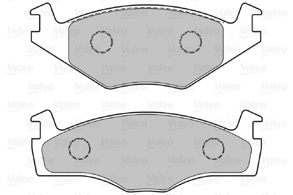 301128 VALEO Комплект тормозных колодок, дисковый тормоз (фото 1)