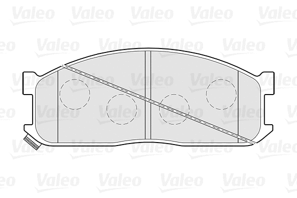 301269 VALEO Комплект тормозных колодок, дисковый тормоз (фото 1)