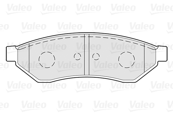 301271 VALEO Комплект тормозных колодок, дисковый тормоз (фото 1)
