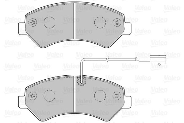 301276 VALEO Комплект тормозных колодок, дисковый тормоз (фото 1)