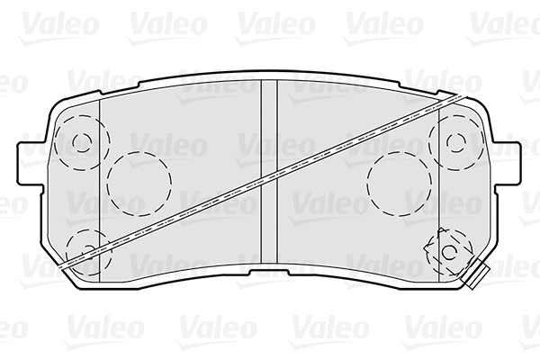 301308 VALEO Комплект тормозных колодок, дисковый тормоз (фото 1)