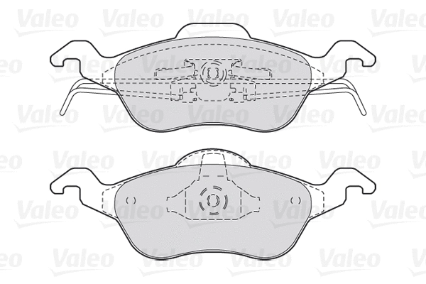 301317 VALEO Комплект тормозных колодок, дисковый тормоз (фото 1)