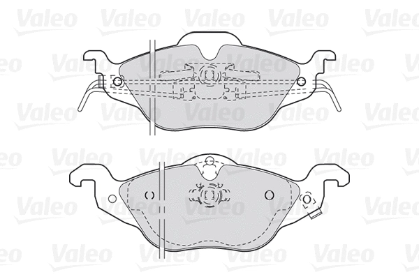 301322 VALEO Комплект тормозных колодок, дисковый тормоз (фото 1)