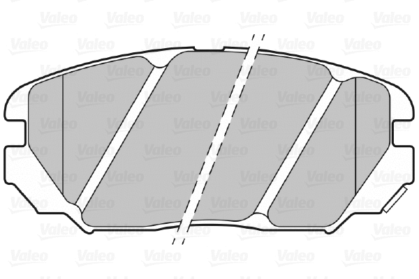 301348 VALEO Комплект тормозных колодок, дисковый тормоз (фото 1)