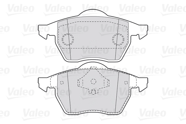 301355 VALEO Комплект тормозных колодок, дисковый тормоз (фото 1)
