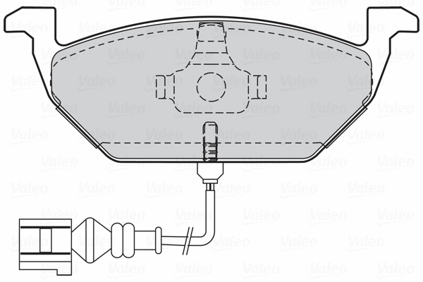 301408 VALEO Комплект тормозных колодок, дисковый тормоз (фото 1)