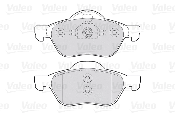301471 VALEO Комплект тормозных колодок, дисковый тормоз (фото 1)