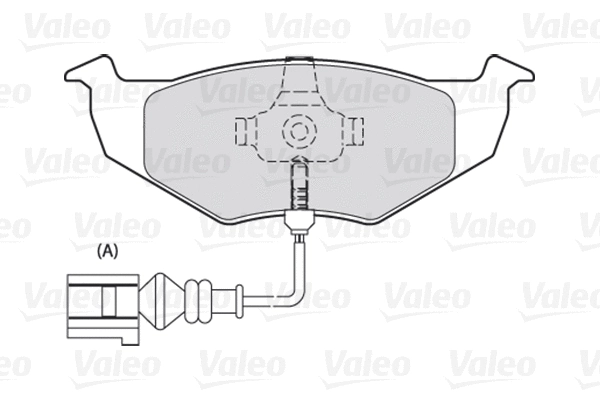 301488 VALEO Комплект тормозных колодок, дисковый тормоз (фото 1)