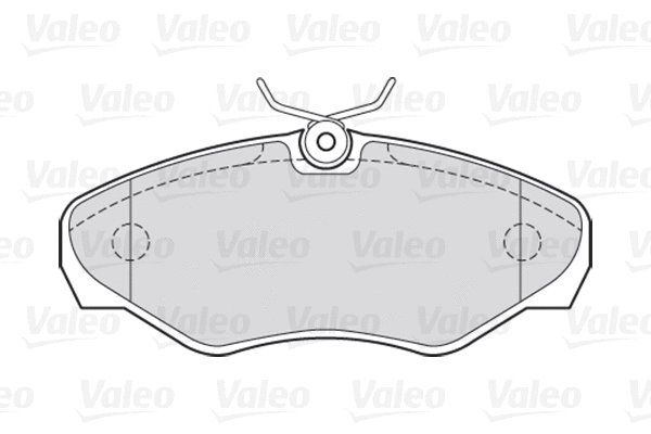 301545 VALEO Комплект тормозных колодок, дисковый тормоз (фото 1)