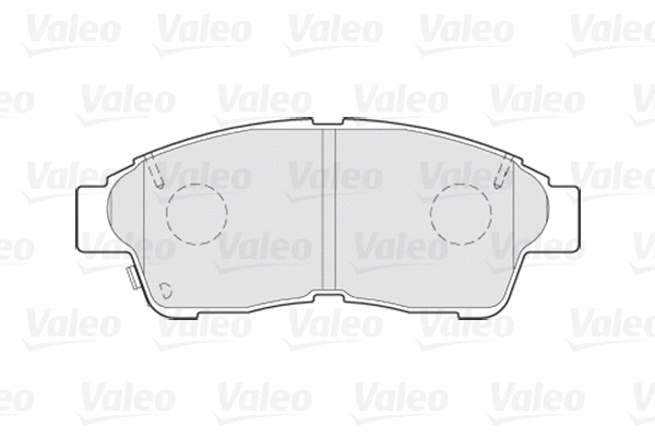 301551 VALEO Комплект тормозных колодок, дисковый тормоз (фото 1)
