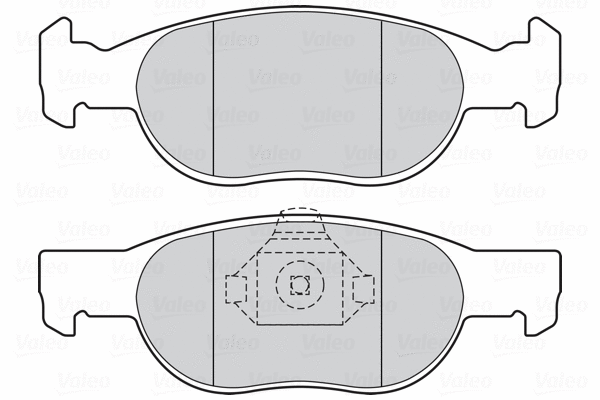 301605 VALEO Комплект тормозных колодок, дисковый тормоз (фото 1)