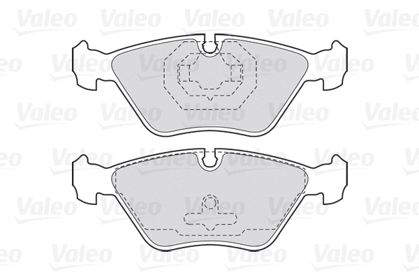 301616 VALEO Комплект тормозных колодок, дисковый тормоз (фото 1)