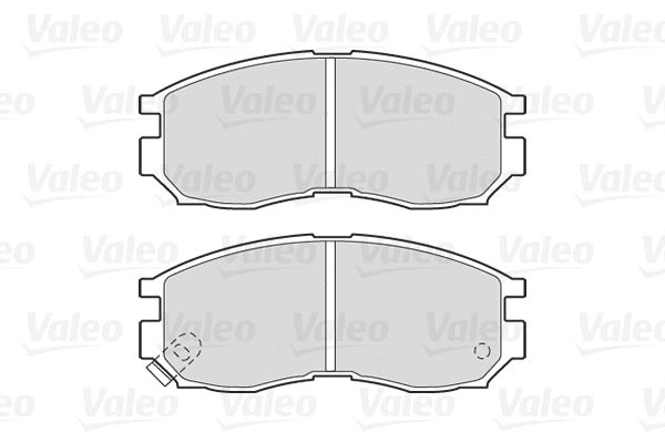 301625 VALEO Комплект тормозных колодок, дисковый тормоз (фото 1)