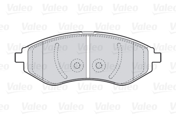 301644 VALEO Комплект тормозных колодок, дисковый тормоз (фото 1)