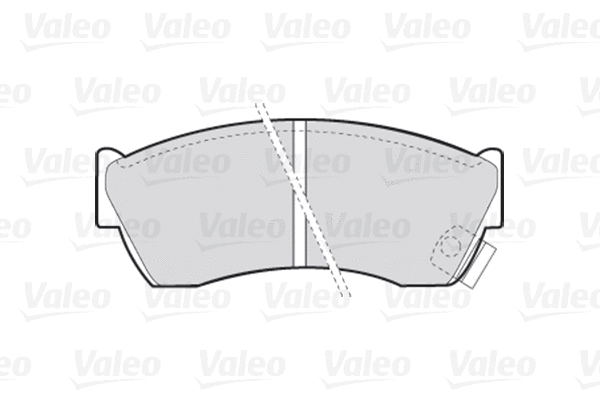 301666 VALEO Комплект тормозных колодок, дисковый тормоз (фото 1)