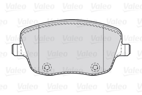 301667 VALEO Комплект тормозных колодок, дисковый тормоз (фото 1)