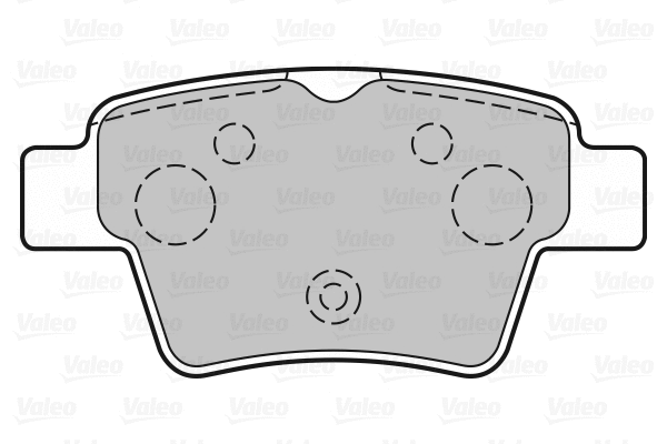 301702 VALEO Комплект тормозных колодок, дисковый тормоз (фото 1)