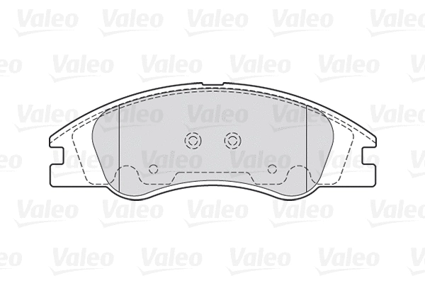 301705 VALEO Комплект тормозных колодок, дисковый тормоз (фото 1)