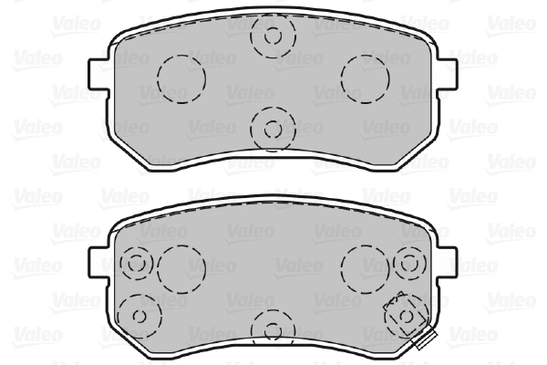 301706 VALEO Комплект тормозных колодок, дисковый тормоз (фото 1)