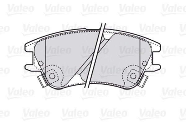 301708 VALEO Комплект тормозных колодок, дисковый тормоз (фото 1)