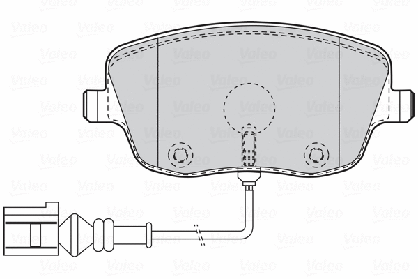 301720 VALEO Комплект тормозных колодок, дисковый тормоз (фото 1)
