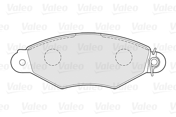 301726 VALEO Комплект тормозных колодок, дисковый тормоз (фото 1)