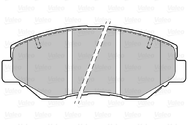 301757 VALEO Комплект тормозных колодок, дисковый тормоз (фото 1)
