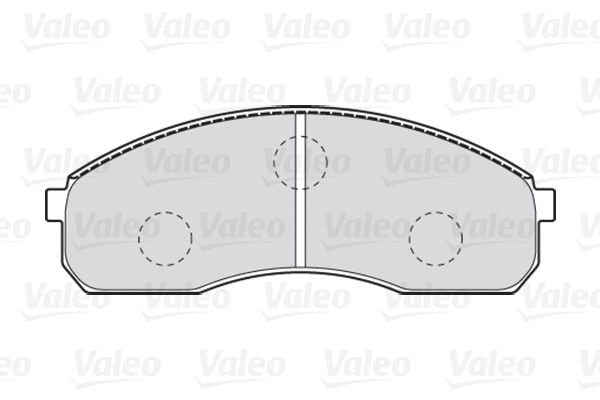 301821 VALEO Комплект тормозных колодок, дисковый тормоз (фото 1)