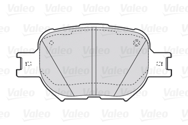 301827 VALEO Комплект тормозных колодок, дисковый тормоз (фото 1)