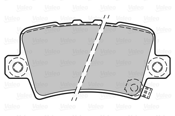 301849 VALEO Комплект тормозных колодок, дисковый тормоз (фото 1)