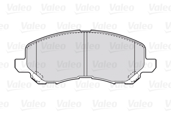 301886 VALEO Комплект тормозных колодок, дисковый тормоз (фото 1)
