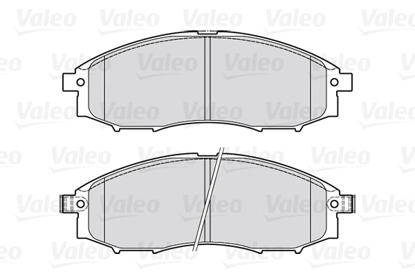 301889 VALEO Комплект тормозных колодок, дисковый тормоз (фото 1)