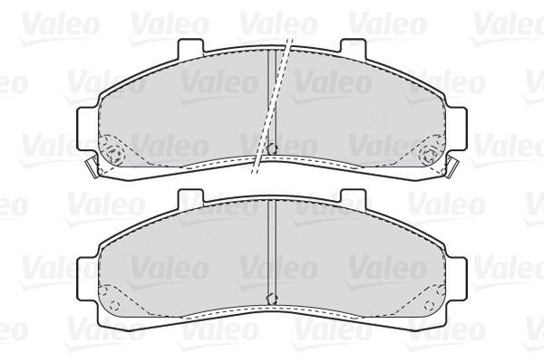 301906 VALEO Комплект тормозных колодок, дисковый тормоз (фото 1)