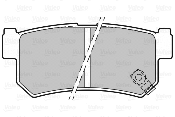 301956 VALEO Комплект тормозных колодок, дисковый тормоз (фото 1)