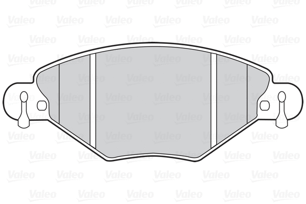302022 VALEO Комплект тормозных колодок, дисковый тормоз (фото 1)
