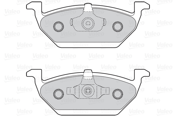 302029 VALEO Комплект тормозных колодок, дисковый тормоз (фото 1)