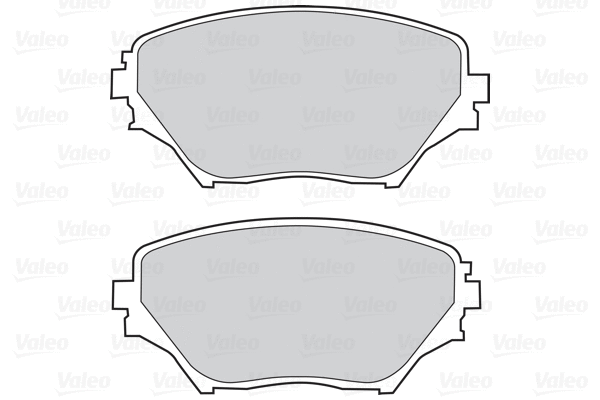 302033 VALEO Комплект тормозных колодок, дисковый тормоз (фото 1)