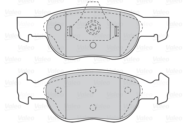 302038 VALEO Комплект тормозных колодок, дисковый тормоз (фото 1)