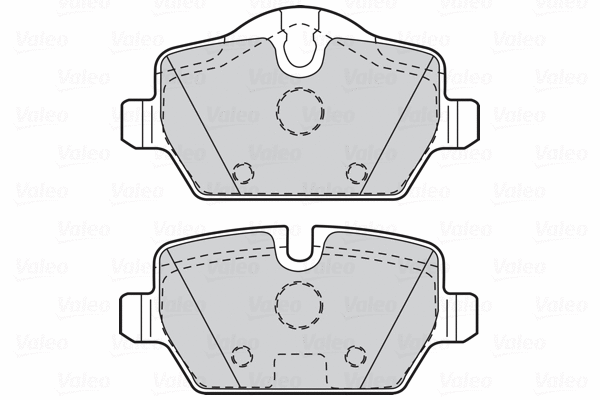 302051 VALEO Комплект тормозных колодок, дисковый тормоз (фото 1)
