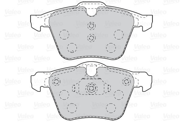 302106 VALEO Комплект тормозных колодок, дисковый тормоз (фото 1)