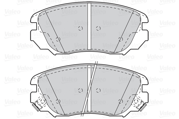 302118 VALEO Комплект тормозных колодок, дисковый тормоз (фото 1)