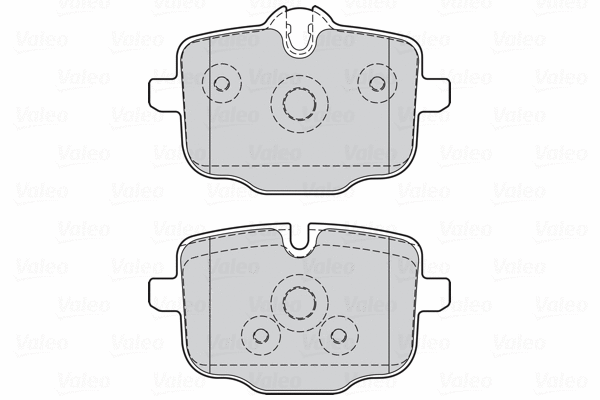 302137 VALEO Комплект тормозных колодок, дисковый тормоз (фото 1)