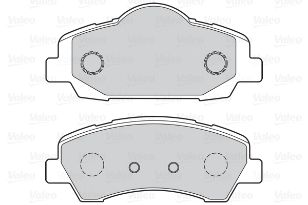 302155 VALEO Комплект тормозных колодок, дисковый тормоз (фото 1)